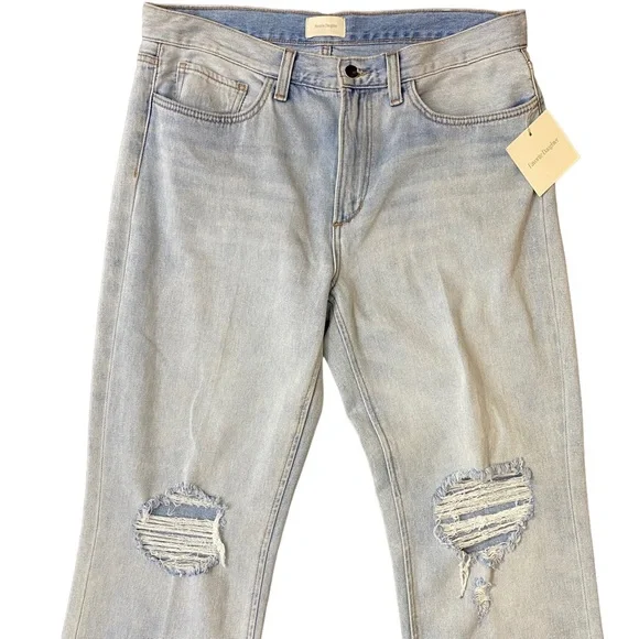 Favorite Daughter Jeans Women The Tommy Boyfriend Mid Rise Distress Size 31 New - Picture 4 of 14
